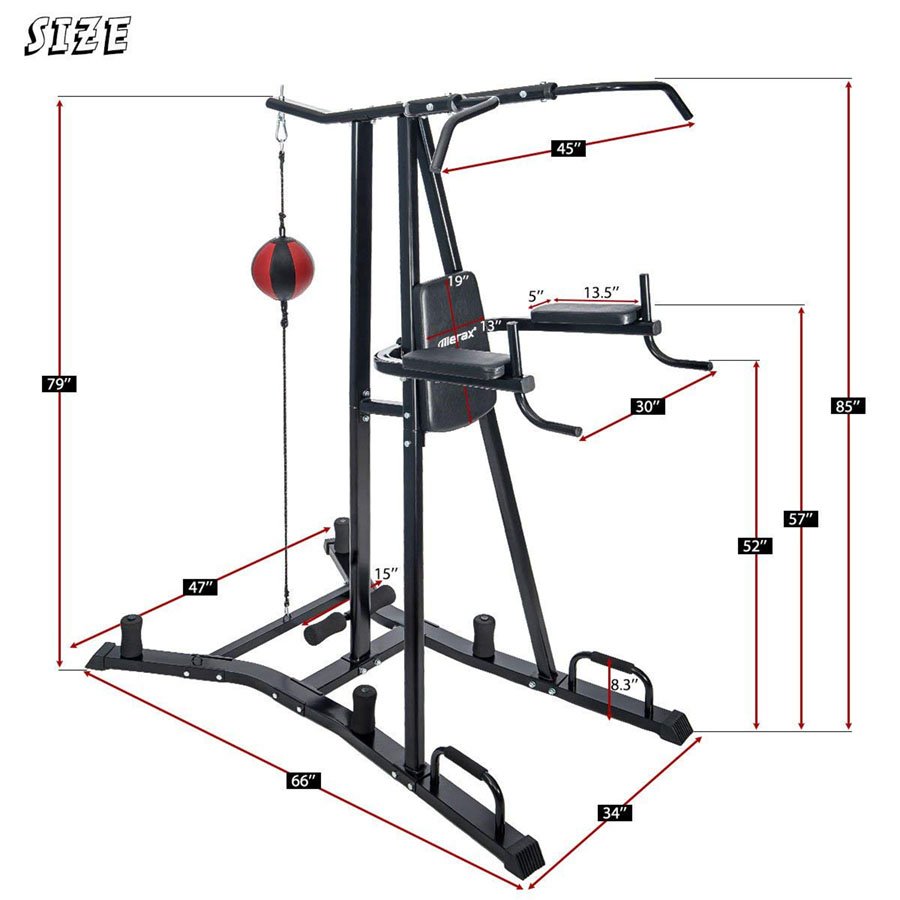 Merax Boxing Power Tower Dimensions