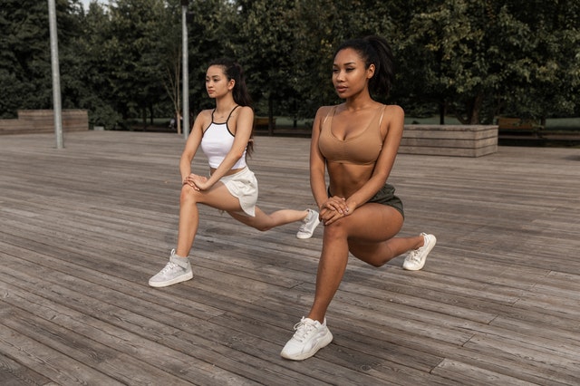 Women Lunging Outdoors
