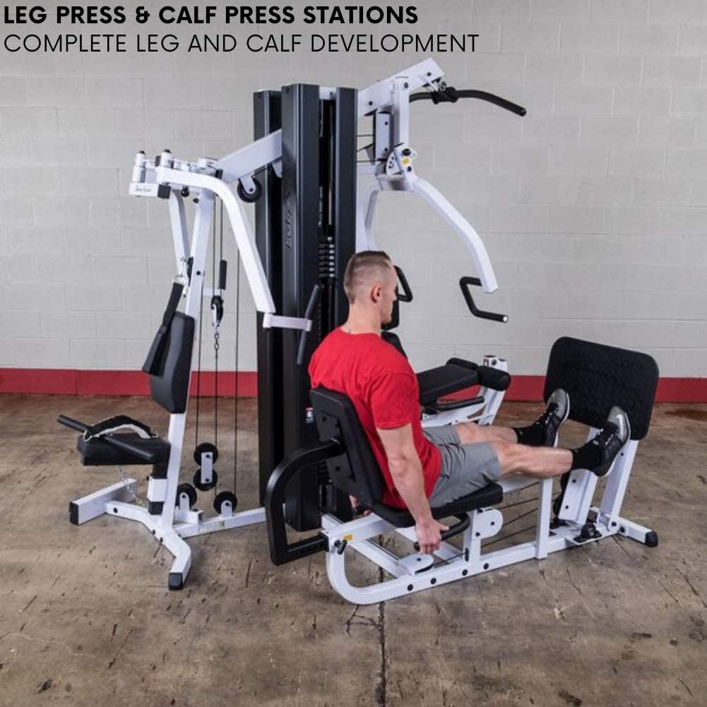 Body-Solid EXM3000LPS Multi-Station Selectorized Gym leg press