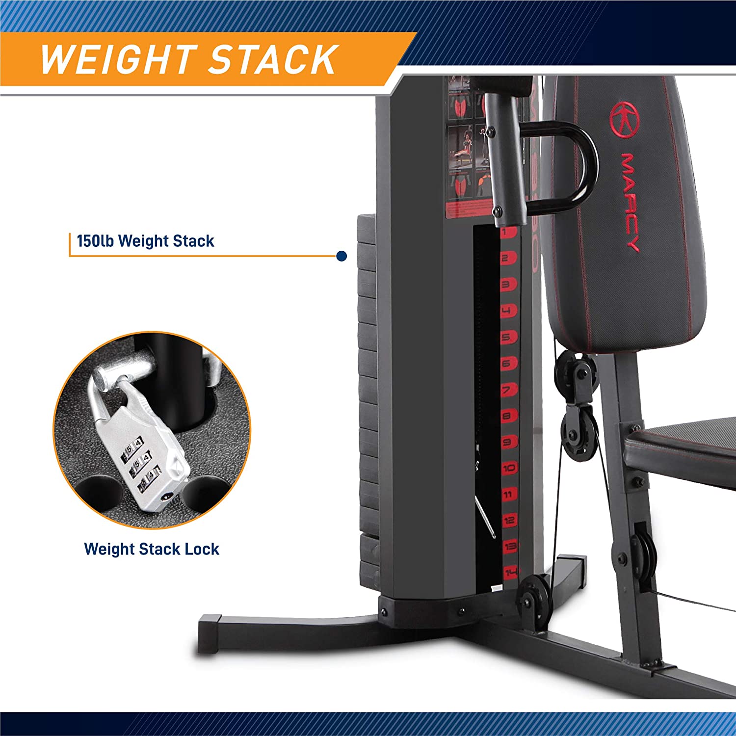 marcy mwm 990 weight stack lock