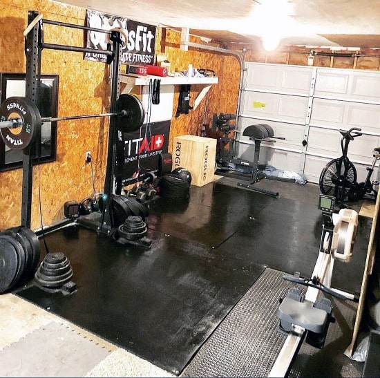Single Garage Gym Layout