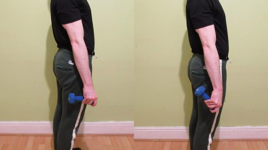 Man Doing Rear Fronted Rotations At Home