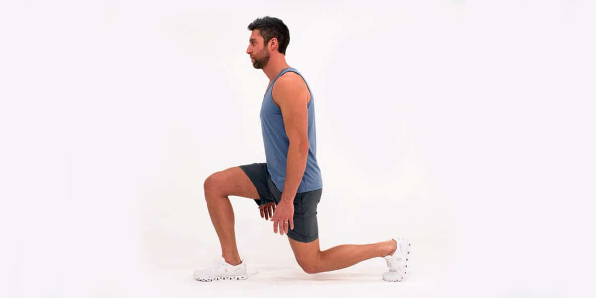 Man Doing Static Lunges