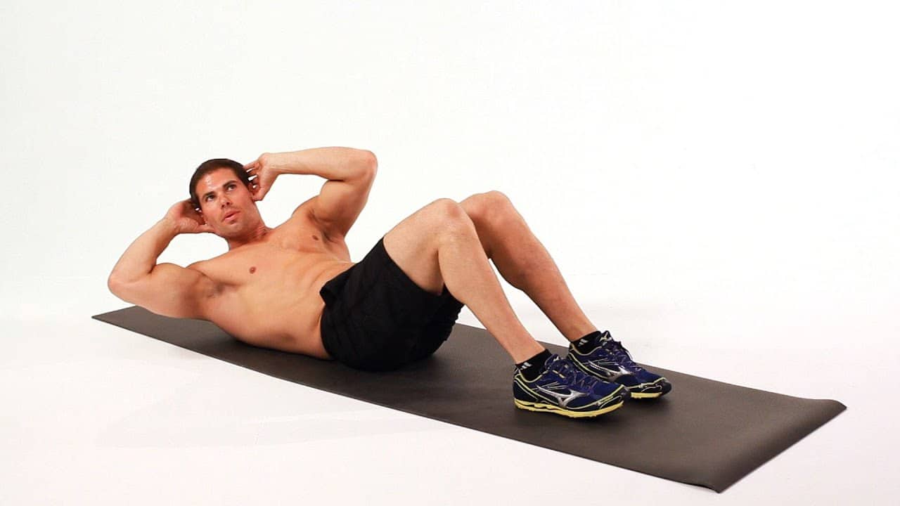 Man Doing Bodyweight Side Crunches