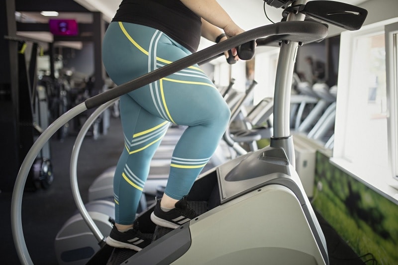 Woman Exercising On A Stairmaster