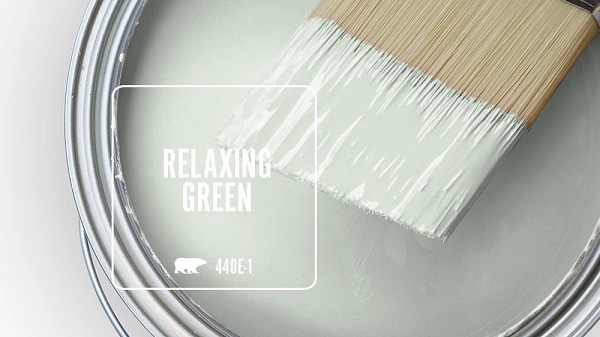 Behr Relaxing Green Paint Color