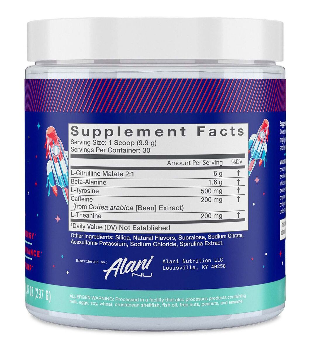 Alani Nu Pre-Workout Ingredient Facts