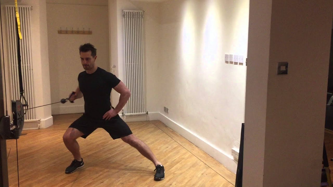 Lateral Cable Lunge