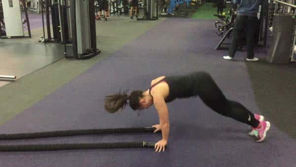 Double Arm Wave With Burpee