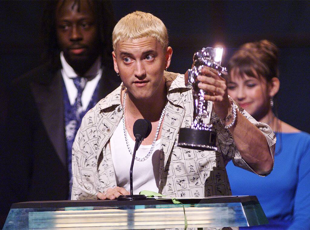Eminem Receiving an Award at an Event
