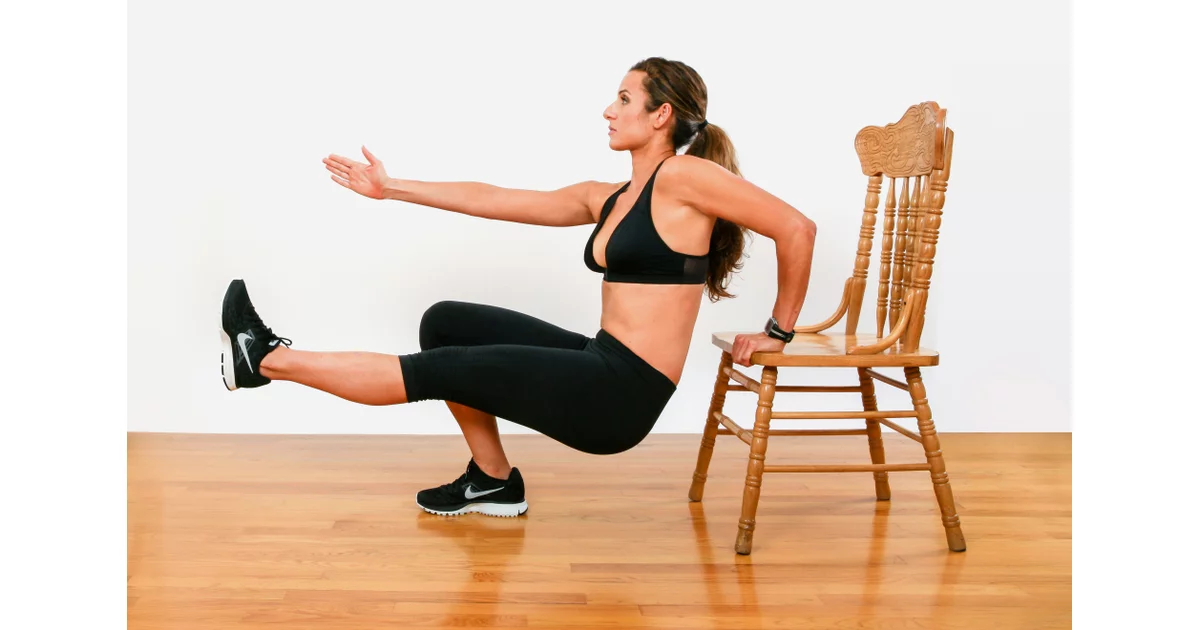 Woman Doing One-Armed Triceps Dips