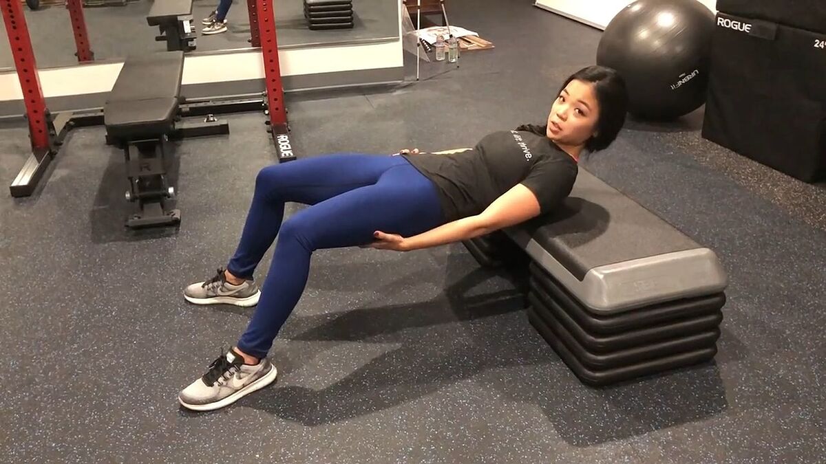 Woman Doing Body Weight Hip Thrust