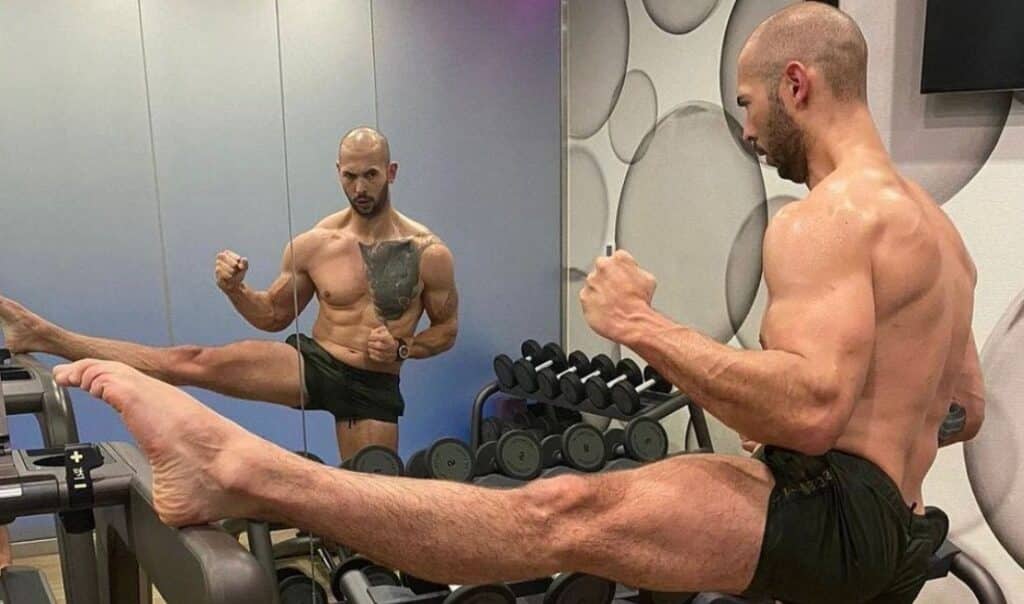 Andrew Tate Working Out at Home Gym Andrew Tate Working Out at Home Gym