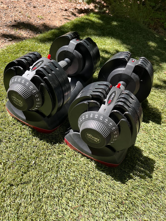 AtivaFit Adjustable Dumbbells - 14